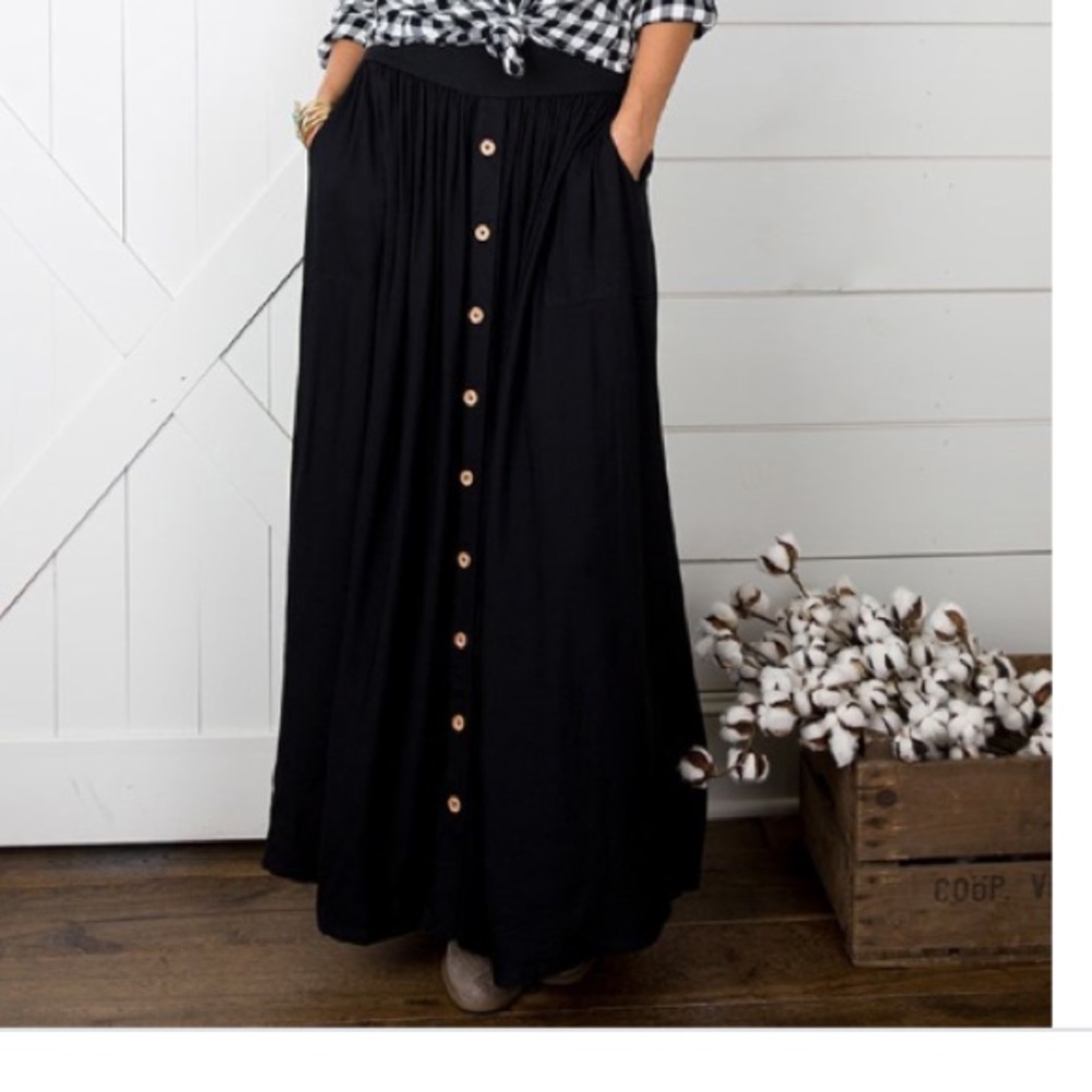 Matilda jane Joanna Gaines black maxi NWT